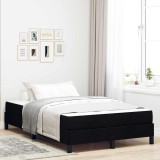 VidaXL Pat cu arcuri cu saltea Negru 120 x 200 cm țesătură 3398481