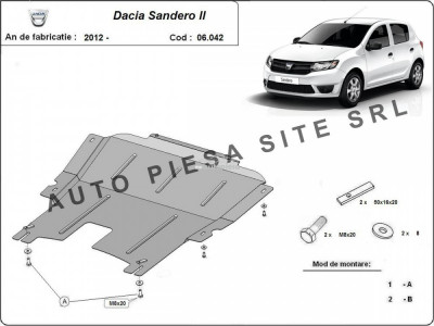 Scut metalic motor Dacia Sandero 2 II fabricata incepand cu 2012 APS-06,042 foto