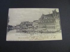 Carte poștală veche Vedere din Metz - Piesă de colecție La Belle &Eacute;poque(cel mai probabil din perioada 1900&ndash;1940)