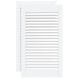Cumpara ieftin Usi dulap design lambriu 2 buc. alb 69x39,4 cm, lemn masiv pin