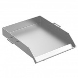 Plita inox pentru gratar pe carbuni, gaz sau electric, Vivatechnix Plancha Inox, 40,6 x 45,7 x 6 cm, cu manere