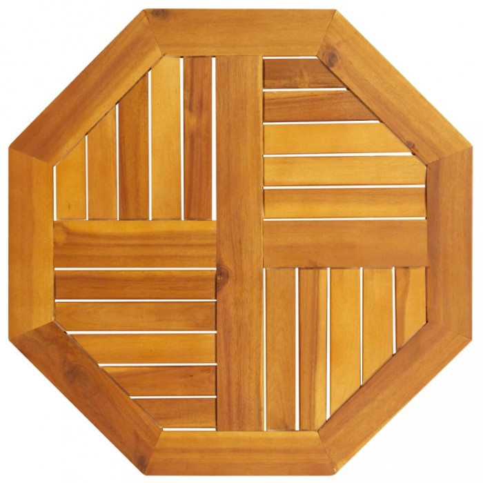 vidaXL Blat de masă, 60x60x2 cm, octogonal, lemn masiv acacia