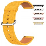 Curea piele, compatibila Apple Watch 10, 46mm,Size S, Galben