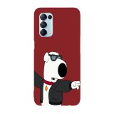 Husa compatibila cu Oppo A54 5G model Brian Griffin, Silicon, TPU, Viceversa, Transparent, Carcasa