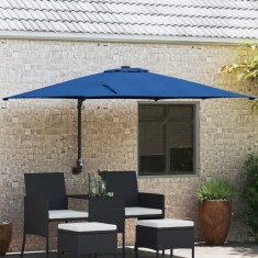 vidaXL Parasol de Grădină Albastru azur 248.5 x 247.5 x 160 cm