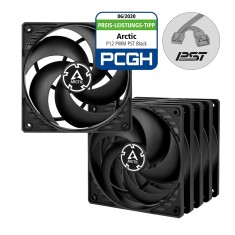 VENTILATOR ARCTIC PC, P12 PWM PST (Black) - 5 Pack,&amp;quot;ACFAN00137A&amp;quot; foto