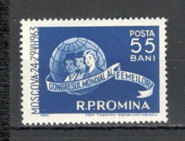 Romania.1963 Congres mondial al femeilor YR.292