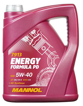 ULEI MOTOR FULL SINTETIC MANNOL ENERGY FORMULA PD ACEA C3 5W40 5L