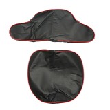 Set 2 huse universale pentru spatar si sezut tractor sau stivuitor, 440x370mm, negre