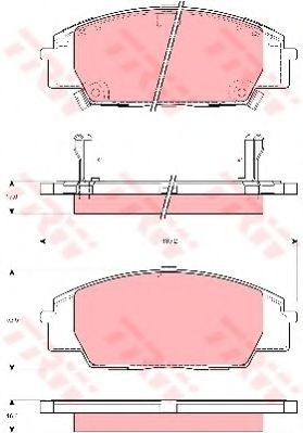 Set placute frana,frana disc HONDA CIVIC VII Hatchback (EU, EP, EV) (1999 - 2006) TRW GDB3250