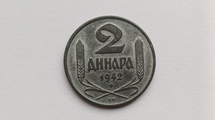 Serbia-2 Dinari 1942-stare f buna
