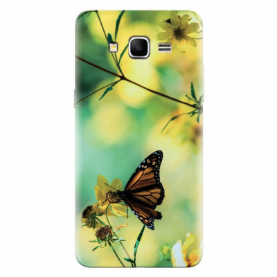 Husa silicon pentru Samsung Grand Prime, Butterfly foto