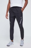 Asics pantaloni de alergare culoarea negru, cu imprimeu