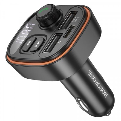 Modulator FM Bluetooth Borofone BC59 Heroic, 2 x USB-A - 1 x USB-C foto
