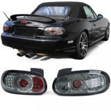 Lumini spate LED cu sticla clara, crom fumuriu, pentru Mazda MX-5 NB NBFL 1998-2005 Performance AutoTuning