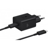 Incarcator Retea Cu Cablu USB-C Samsung, 45W, 4.05A, 1 x USB-C, Negru EP-T4511XBEGEU