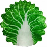 Set patura și caciulă eMazing &icirc;n formă de frunză de salată pentru nou-născuți, din flanelă de poliester, 85 cm, culoare verde