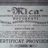 5000 Lei 1945 Mica Bucuresti Certificat provizoriu/actiuni vechi Romania 75521