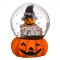 Glob Decorativ Halloween, Model Dovleac, Sticlă, 5x5 cm, Portocaliu/Negru