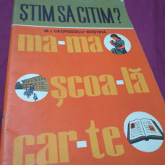 STIM SA CITIM ?JOCURI DIDACTICE PENTRU CLASA I M.I.GEORGESCU -BOSTINA 1975