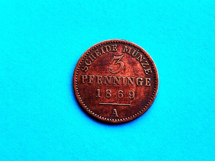 3 Pfenninge 1869 Prusia-AUNC