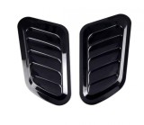 Set Ornament Auto Tuning, universal pentru Capota, Ventilatie,design sport, Negru Lucios AutoREY&reg;