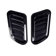Set Ornament Auto Tuning, universal pentru Capota, Ventilatie,design sport, Negru Lucios AutoREY&reg;
