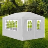 VidaXL Cort de petrecere, alb, 3 x 4 m