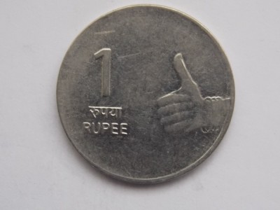 1 RUPEE 2010 INDIA foto
