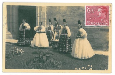 4517 - LECHINTA, Bistrita Nasaud, ETHNICS - old PC, real PHOTO - used - 1936 TCV foto