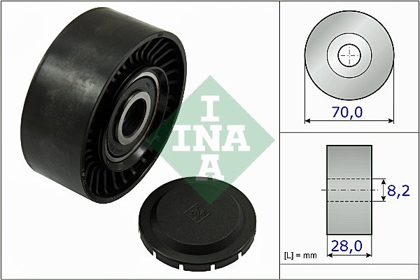 INA 532 0468 10 Rola ghidare/conducere, curea transmisie