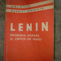 Lenin - Problema agrara si "Criticii lui Marx"