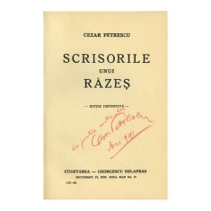 Cezar Petrescu, Scrisorile unui răzeș, , cu autograf