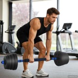 vidaXL Set de Haltere 4 &icirc;n 1 40kg Negru și Albastru 3442918