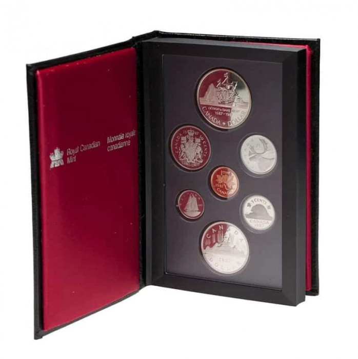Canada 1987 - set PROOF - serie completa, 7 monede