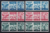 ROMANIA EXIL 1959 EMISIUNEA 15 EUROPA CARE SUFERA SERIE TRIPTIC DT + NDT MNH