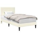 vidaXL Cadru de pat Crem 100 x 200 cm Țesătură din corduroy 42027718