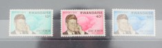 TS23/11 Timbre Serie Rwandese - Kennedy