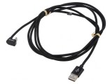 Cablu USB-C la USB-C unghi 2m negru 60W 3A, Logilink