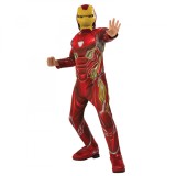 Cumpara ieftin Costum Iron Man cu muschi pentru baieti 110 - 120 cm 4-6 ani, Marvel