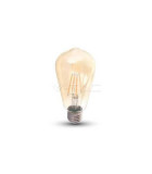 Bec E27 cu filament LED 8W 2200K ST64 model EDISON V-TAC, Vtac