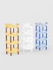 ETAJERA PLASTIC STERK 4 NIVELE FLOARE, 40X 40 X86, DIVERSE CULORI