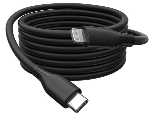 Cablu USB 2.0 DIGITUS 2m USB-C la Lightning, negru, 60W, nichelat