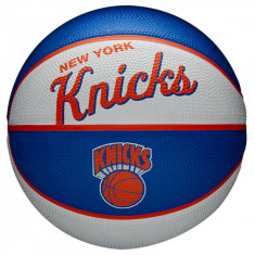 Mingi de baschet Wilson Team Retro New York Knicks Mini Ball WTB3200XBNYK albastru