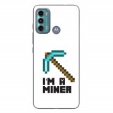 Husa compatibila cu Motorola Moto G60 Silicon Gel Tpu Model Minecraft Miner