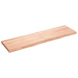 VidaXL Blat de masă maro 180x50x(2-6) cm, lemn masiv stejar tratat