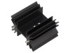 Radiator extrudat neagră - dimensiuni L: 38,1mm x W: 42mm