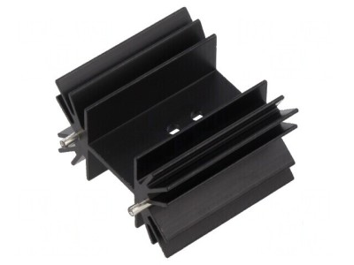 Radiator extrudat neagră - dimensiuni L: 38,1mm x W: 42mm foto