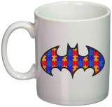 Cana alba personalizata &quot;Batman&quot;, INOVATIX&reg;. 330ml