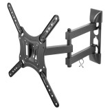 Suport TV Universal Kruger&amp;Matz 23-55 inch, Negru, Metalic, Compatibilitate VESA, Montare pe Perete